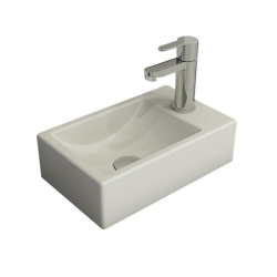 Bocchi Milano Dar Sağ Lavabo 37 Cm Mat Beyaz 1419-002-0126 