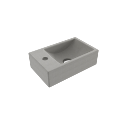 Bocchi Milano Dar Sol Lavabo 37 cm Mat Beton - 1