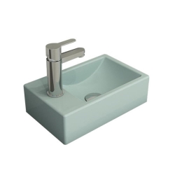 Bocchi Milano Dar Sol Lavabo 37 Cm Mat Buz Mavi 1418-029-0126 - BOCCHI