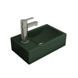 Bocchi Milano Dar Sol Lavabo 37 Cm Mat Yeşil 1418-027-0126 