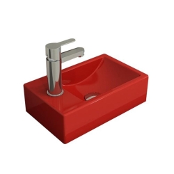 Bocchi Milano Dar Sol Lavabo 37 Cm Parlak Kırmızı 1418-019-0126 