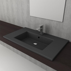 Bocchi Milano Etajerli Lavabo 100 cm Mat Antrasit 1105-020-0126 - 2