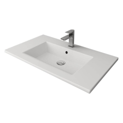 Bocchi Milano Etajerli Lavabo 100 cm Mat Beyaz 1105-002-0126 