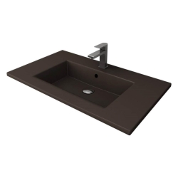 Bocchi Milano Etajerli Lavabo 100 cm Mat Kahverengi 1105-025-0126 - BOCCHI