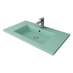 Bocchi Milano Etajerli Lavabo 100 cm Mat Mint Yeşil 1105-033-0126 