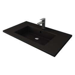 Bocchi Milano Etajerli Lavabo 100 cm Mat Siyah 1105-004-0126 - BOCCHI