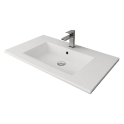 Bocchi Milano Etajerli Lavabo 100 cm Parlak Beyaz 1105-001-0126 