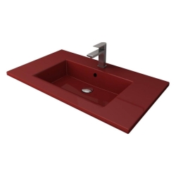 Bocchi Milano Etajerli Lavabo 100 cm Parlak Kırmızı 1105-019-0126 