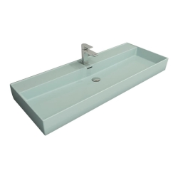 Bocchi Milano Etajerli Lavabo 120 cm Mat Buz Mavi 1394-029-0126 