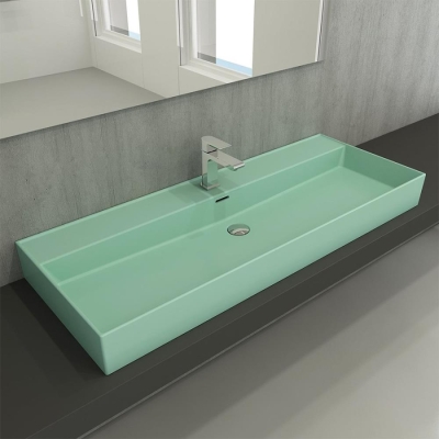 Bocchi Milano Etajerli Lavabo 120 cm Mat Mint Yeşil 1394-033-0126 - 2