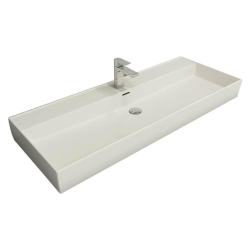 Bocchi Milano Etajerli Lavabo 120 cm Parlak Beyaz 1394-001-0126 