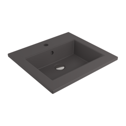 Bocchi Milano Etajerli Lavabo 50 cm Mat Antrasit - BOCCHI