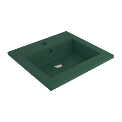 Bocchi Milano Etajerli Lavabo 50 cm Mat Yeşil - BOCCHI