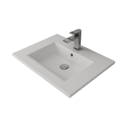 Bocchi Milano Etajerli Lavabo 60 cm Mat Beyaz 1161-002-0126 