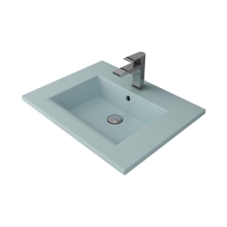 Bocchi Milano Etajerli Lavabo 60 cm Mat Buz Mavi 1161-029-0126 