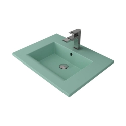 Bocchi Milano Etajerli Lavabo 60 cm Mat Mint Yeşil 1161-033-0126 