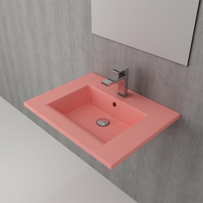 Bocchi Milano Etajerli Lavabo 60 cm Mat Somon 1161-032-0126 - 2