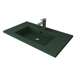 Bocchi Milano Etajerli Lavabo 80 cm Mat Yeşil 1113-027-0126 