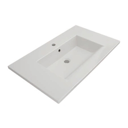 Bocchi Milano Etajerli Lavabo 80 cm Parlak Beyaz 1113-001-0126 - 2