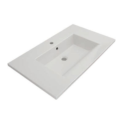 Bocchi Milano Etajerli Lavabo 80 cm Parlak Beyaz 1113-001-0126 - 2