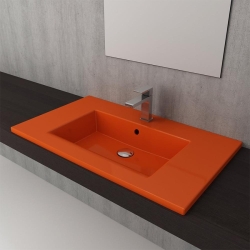 Bocchi Milano Etajerli Lavabo 80 cm Parlak Turuncu 1113-012-0126 - 2