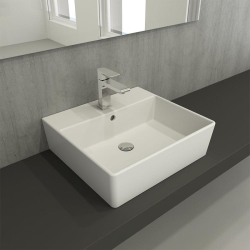 Bocchi Milano Lavabo 50 cm Mat Beyaz 1216-002-0126 - 2