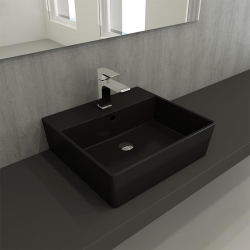 Bocchi Milano Lavabo 50 cm Mat Siyah 1216-004-0126 - 2