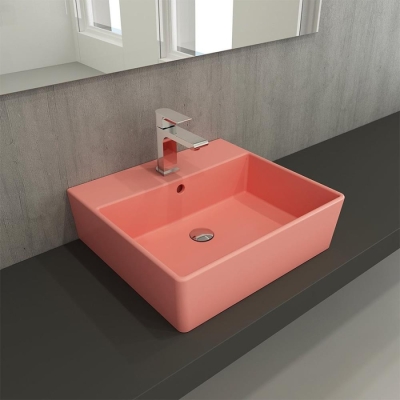 Bocchi Milano Lavabo 50 cm Mat Somon 1216-032-0126 - 2