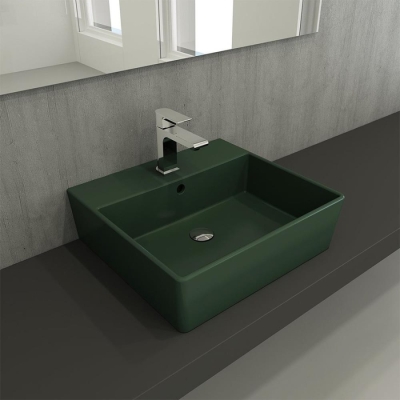 Bocchi Milano Lavabo 50 cm Mat Yeşil 1216-027-0126 - 2