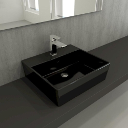 Bocchi Milano Lavabo 50 cm Parlak Siyah 1216-005-0126 