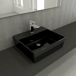 Bocchi Milano Lavabo 50 cm Parlak Siyah 1216-005-0126 