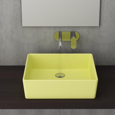 Bocchi Milano Lavabo Çanak 50 cm Mat Sarı 1215-026-0125 - 2