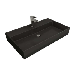 Bocchi Milano Tezgah Üstü Lavabo 80 cm Mat Antrasit 1377-020-0126 