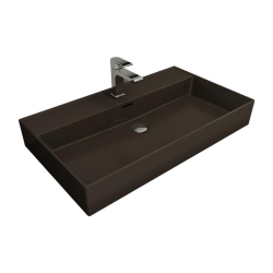 Bocchi Milano Tezgah Üstü Lavabo 80 cm Mat Kahverengi 1377-025-0126 