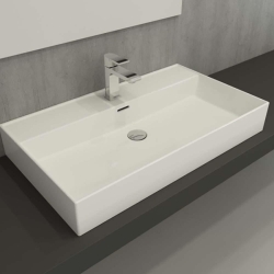 Bocchi Milano Tezgah Üstü Lavabo 80 cm Parlak Bisküvi 1377-014-0126 