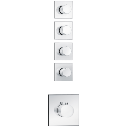 Bocchi Multibox Ankastre Termostatik Duş Bataryası 4 Ayrı Çıkışlı - BOCCHI