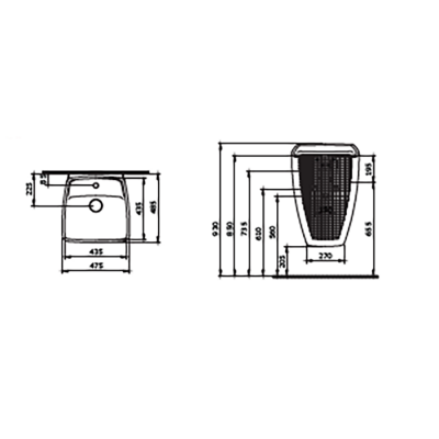 Bocchi New Age Monoblok Lavabo Mat Petrol Mavisi - 2