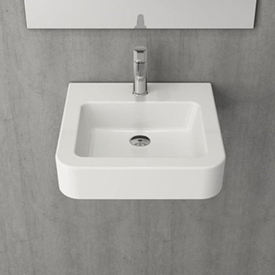 Bocchi Parma Lavabo 50 cm Parlak Beyaz 1122-001-0126 - 2