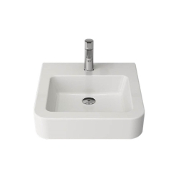 Bocchi Parma Lavabo 50 cm Parlak Beyaz 1122-001-0126 - 1