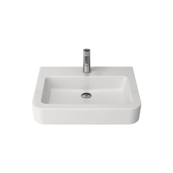 Bocchi Parma Lavabo 65 cm Parlak Beyaz 1123-001-0126 - 1