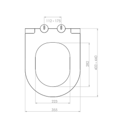 Bocchi Pure Slim Klozet Kapağı Mat Antrasit A0333-020 - 2