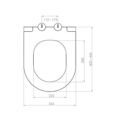 Bocchi Pure Slim Mat Petrol Mavisi Klozet Kapağı - 2