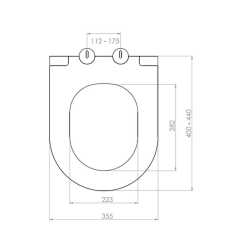 Bocchi Pure Slim Mat Petrol Mavisi Klozet Kapağı - 2