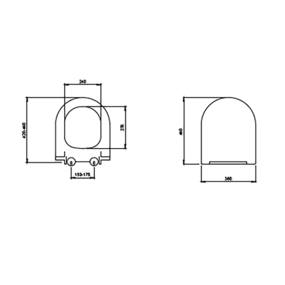 Bocchi Pure Slim Soft Klozet Kapağı Mat Beton - 2