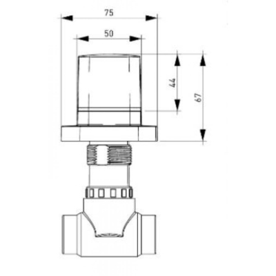 Bocchi Rado Ankastre Stop Valf Yuvarlak Rozeti, G1/2 6150 0015 - 1