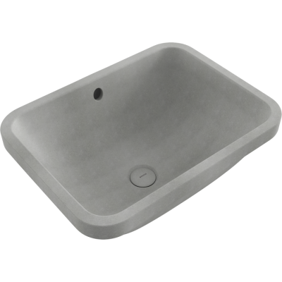 Bocchi Scala 55 cm Tezgahaltı Lavabo Mat Beton - 1