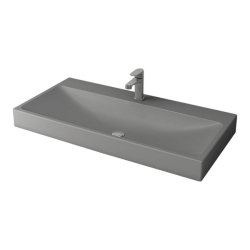 Bocchi Scala Arch Tezgah Üstü Lavabo 100 cm Mat Gri 1079-006-0126 