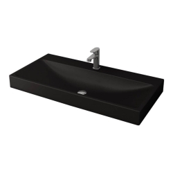 Bocchi Scala Arch Tezgah Üstü Lavabo, 100 cm, Mat Siyah 1079-004-0126 