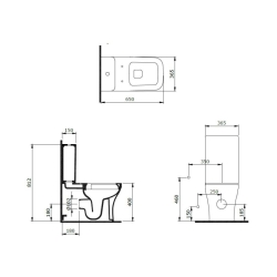 Bocchi Scala Duvara Tam Dayalı Rimless Klozet Mat Antrasit (Rezervuar ve Kapak Hariç) 1480-020-0128 - 3