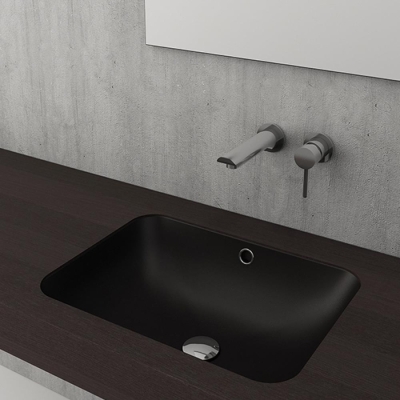 Bocchi Scala Tezgah Altı Lavabo 55 Cm Mat Siyah 1006-004-0125 - 1